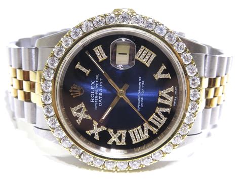 blue and white diamond rolex|rolex datejust diamond dial 36mm.